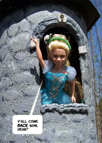 It seems Rapunzel has a SHARP TONGUE!