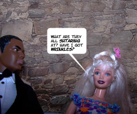 She notices their stares!