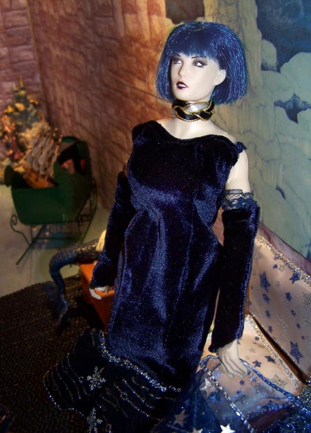 Anguish looks stunning in blue!