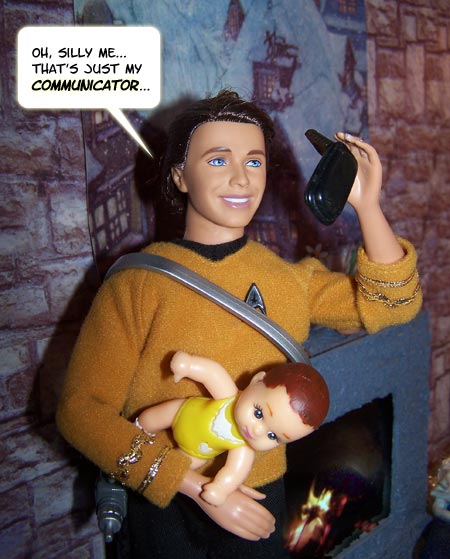 (He's going through a Star Trek phase...)