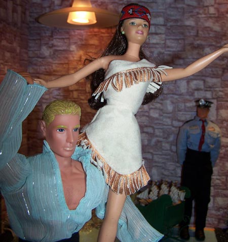 Nancy and Lars finish their spectacular display of pairs skating