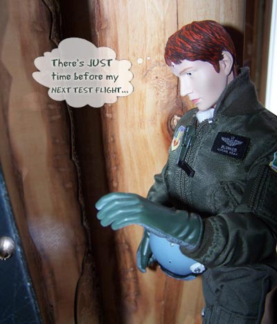 Even a TEST PILOT shows up!