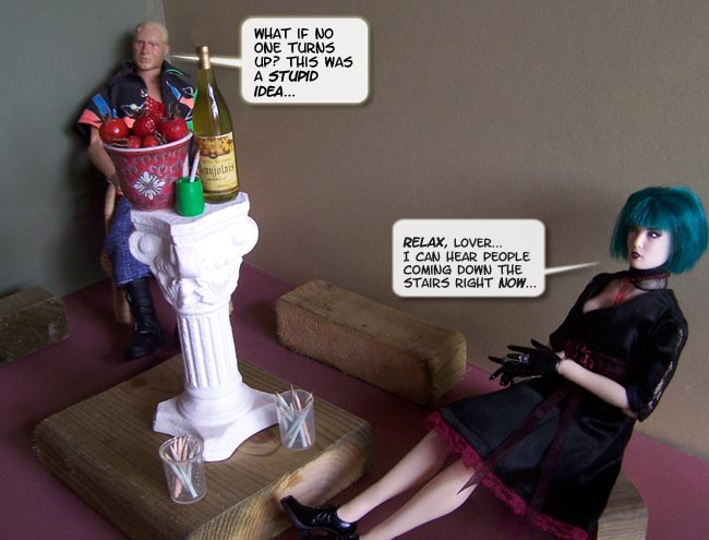 Peter Linsell looks NERVOUS!