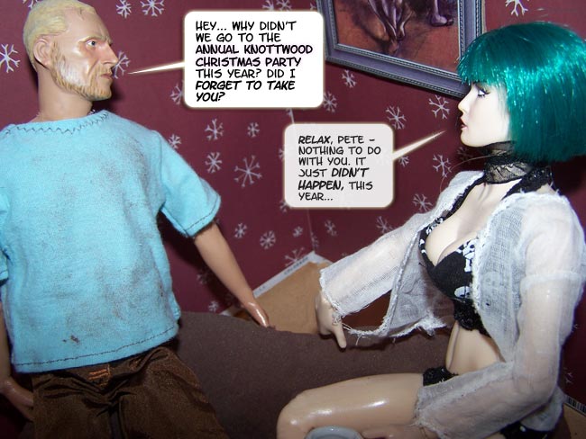 Their snatched conversation inspires a disturbing THOUGHT for Peter...