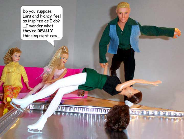 Nadine wonders what the famous pair feels when they skate...