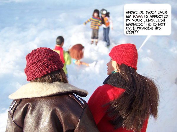 Rosalinda can't believe people actually enjoy winter!