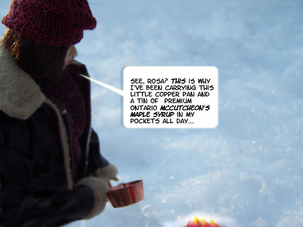 A copper pan and McCutcheon's Maple Syrup?