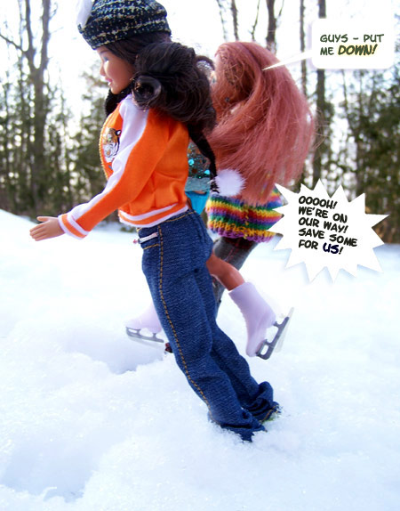 The girls don't need to be told twice!