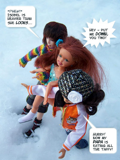 They shouldn't try to CARRY her!