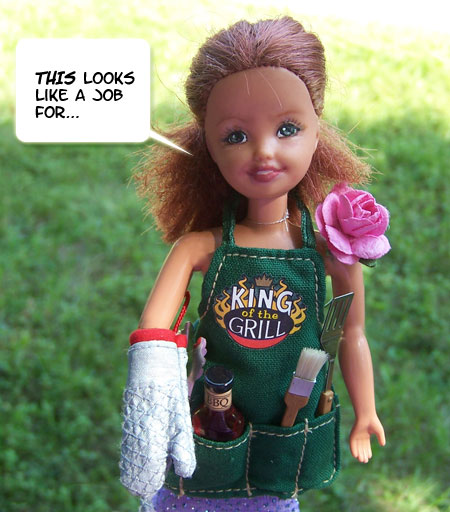 Isobel dons her ARMOUR...