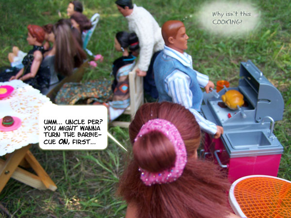 He's used to having a CHEF!