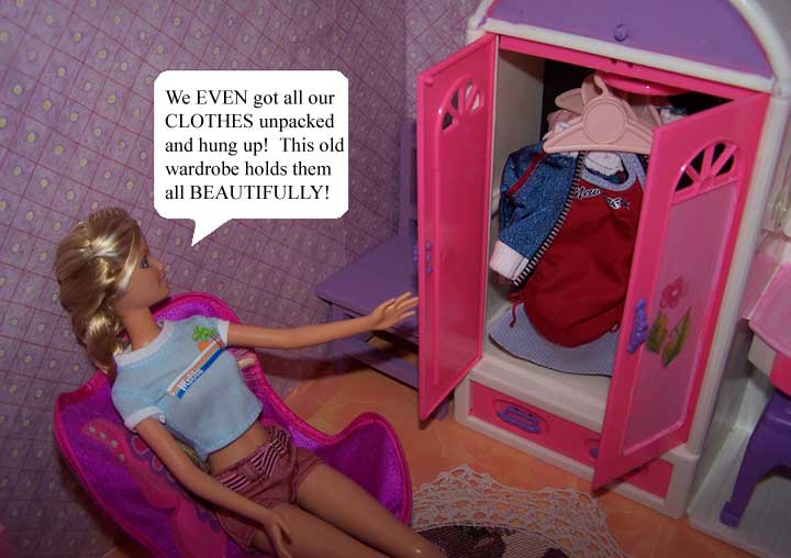 The wardrobe is PERFECT for all our clothes!