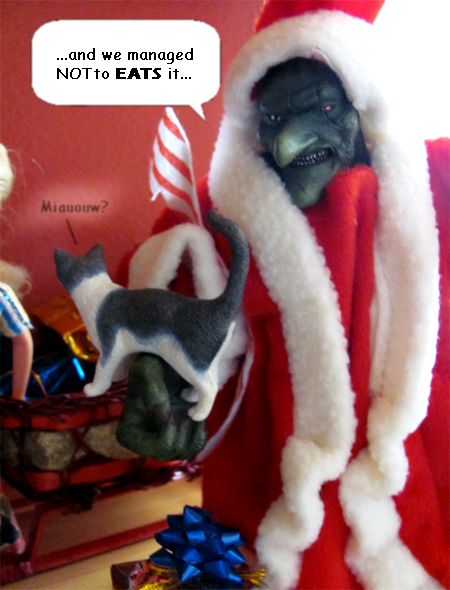 Horace brings Isobel P. Hanbro a CAT!