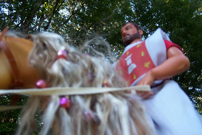 The formidable warrior Sir James Ares Hanbro awaits his fate...