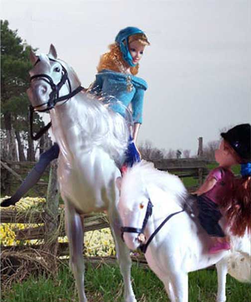 Lighting LOVES his pony buddy, Rodrigo!