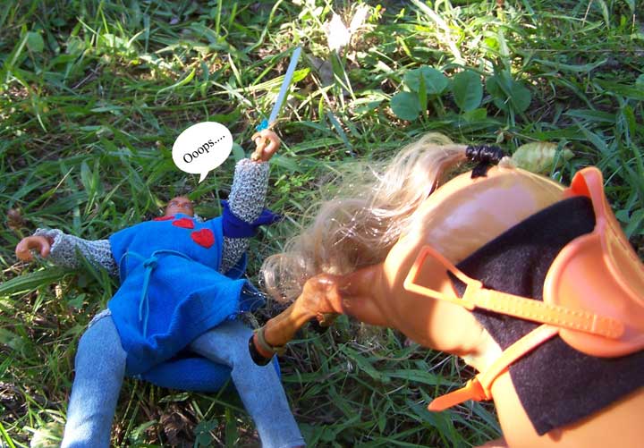 Riding is NOT as easy as it looks - as Per found out!