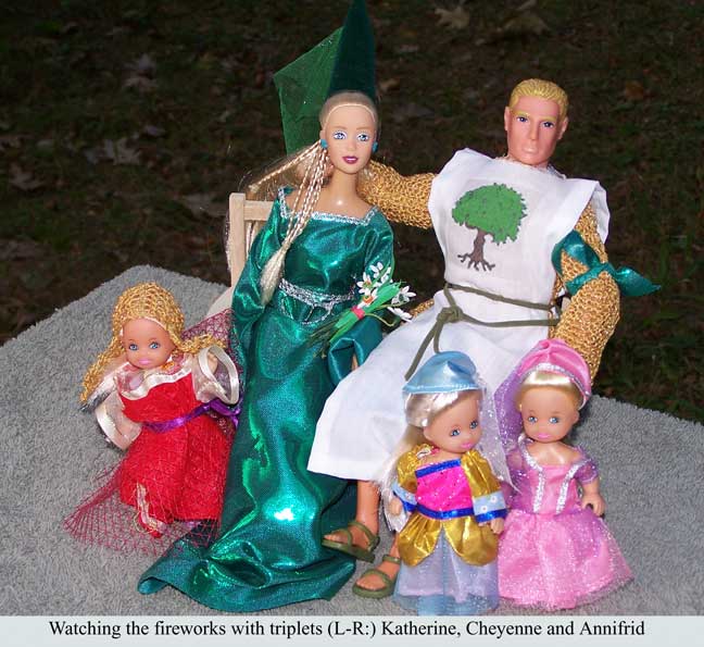 Watching the SPECTACULAR fireworks...