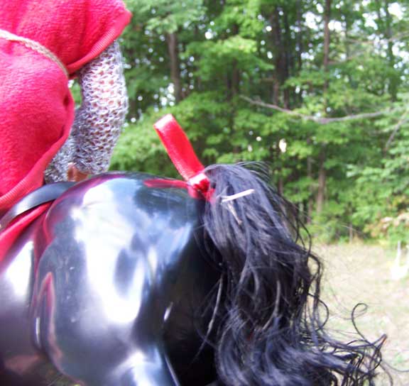 Red tail ribbon - a WARNING!