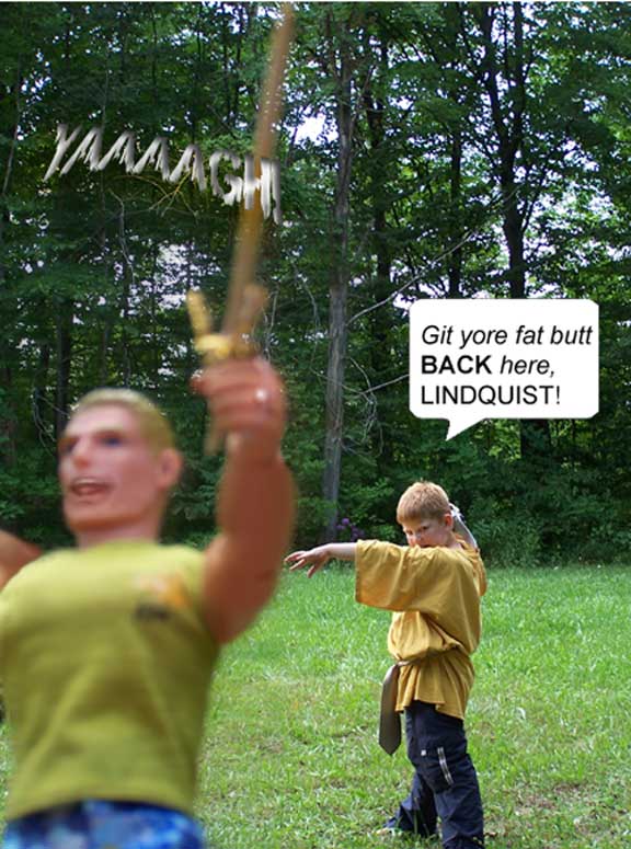 I think he's ESCAPING...