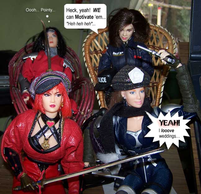 ...with a little help from the Loony Knoll Cy girls...