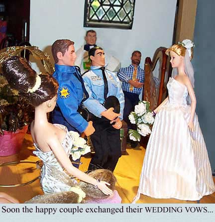 Soon it is time for the WEDDING VOWS...