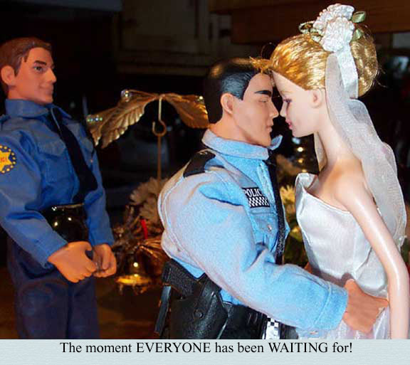 You may now kiss the BRIDE!