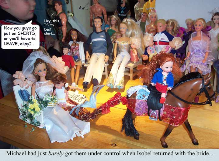 Isobel returns with the bride!