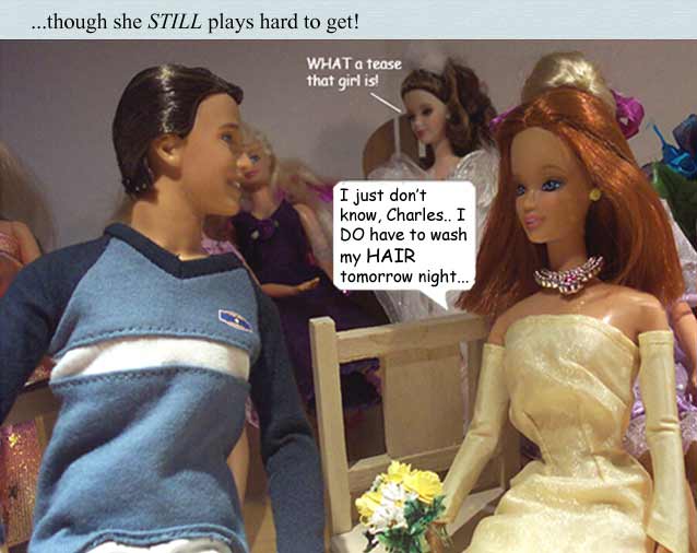 though that doesn't stop her playing hard to GET...