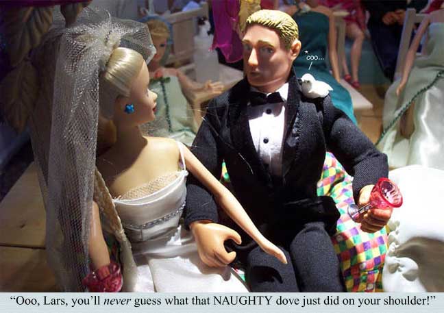 Ooo, Lars - you'll NEVER guess what that naughty DOVE just did!