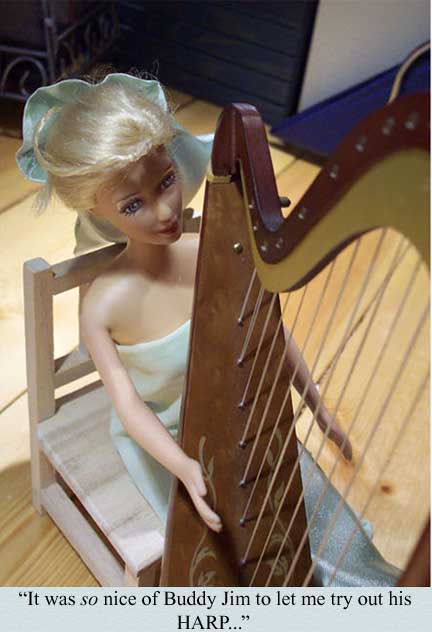 It was SO nice of Buddy Jim to let me try out his HARP...