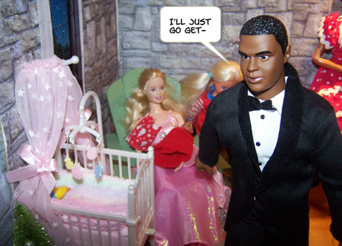 He's SO good with the baby!