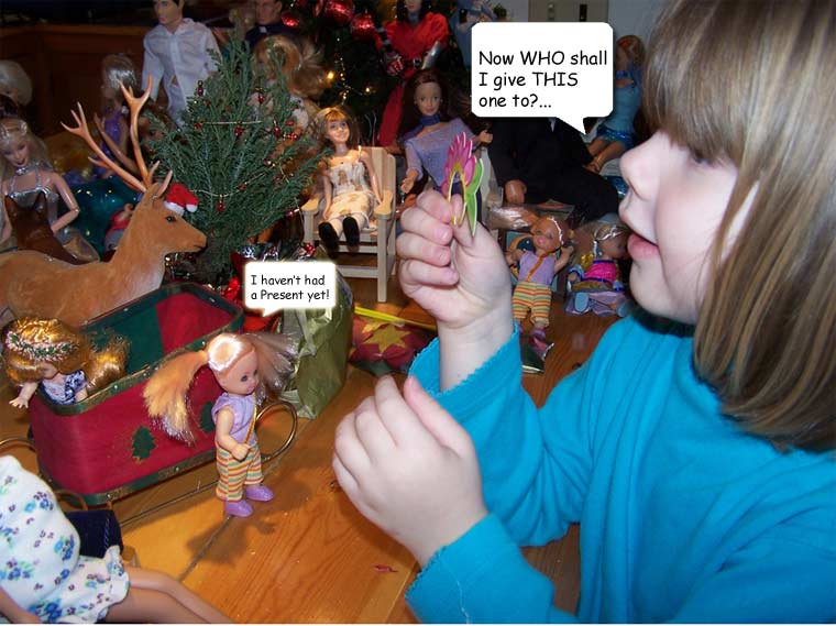 Emmy made sure EVERYONE had a present...