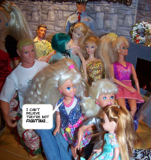 They DO seem more relaxed with each other...