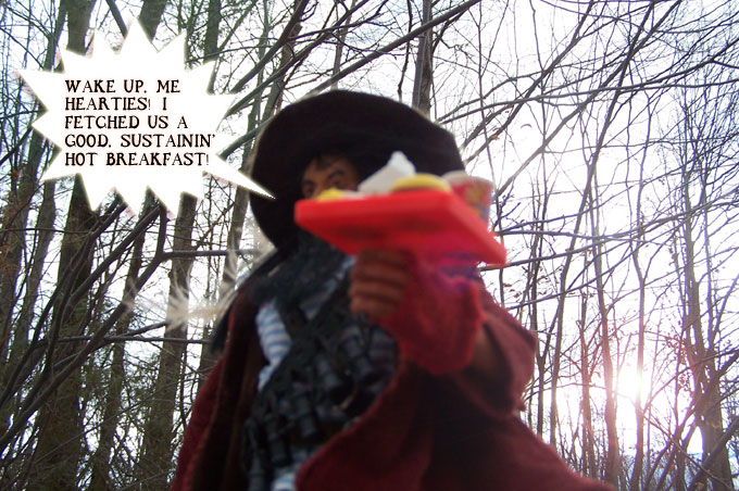 I DO hope he paid... but I doubt it!