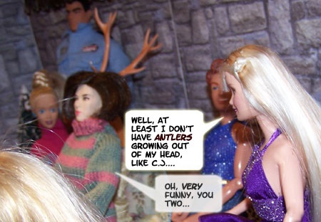 (It's REALLY just Comet standing behind C. J....)